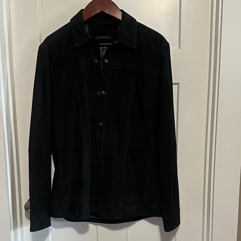 John Varvatos Classic Black Shirt Jacket